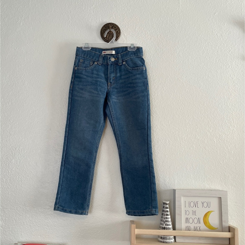 Levis 511‎ Slim Fit Boys Jeans Medium Wash Denim Size 6 Regular